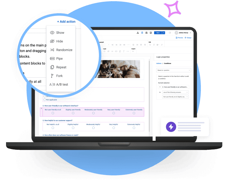 Dynamic Question Types and Advanced Survey Logic